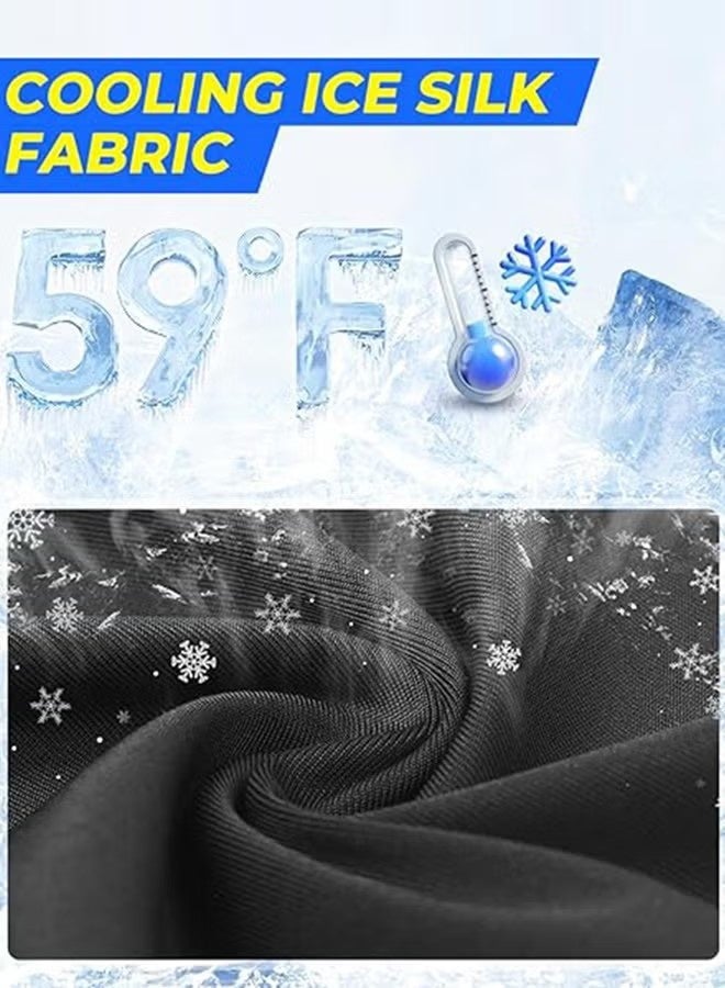 واي جيه بالاكلافا قناع الوجه مع فتحات الزجاج للرجال النساء تبريد الصيف قناع الصدر الشمس الحماية من الأشعة فوق البنفسجية للعمل الدراجة النارية التزلج - Image 5