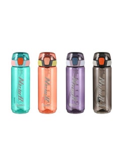 650ml Water Bottle Dual Tone Non-Toxic BPA Free Flip Top Leak Proof Lid and One Click Open, Purple