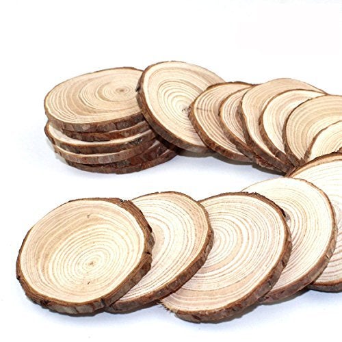 50PCSWS Wood Slices 50 Pieces Wooden