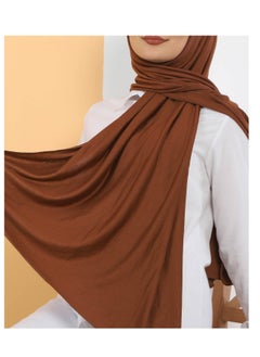 Modern modal hijab, size 200x55 cm, brown