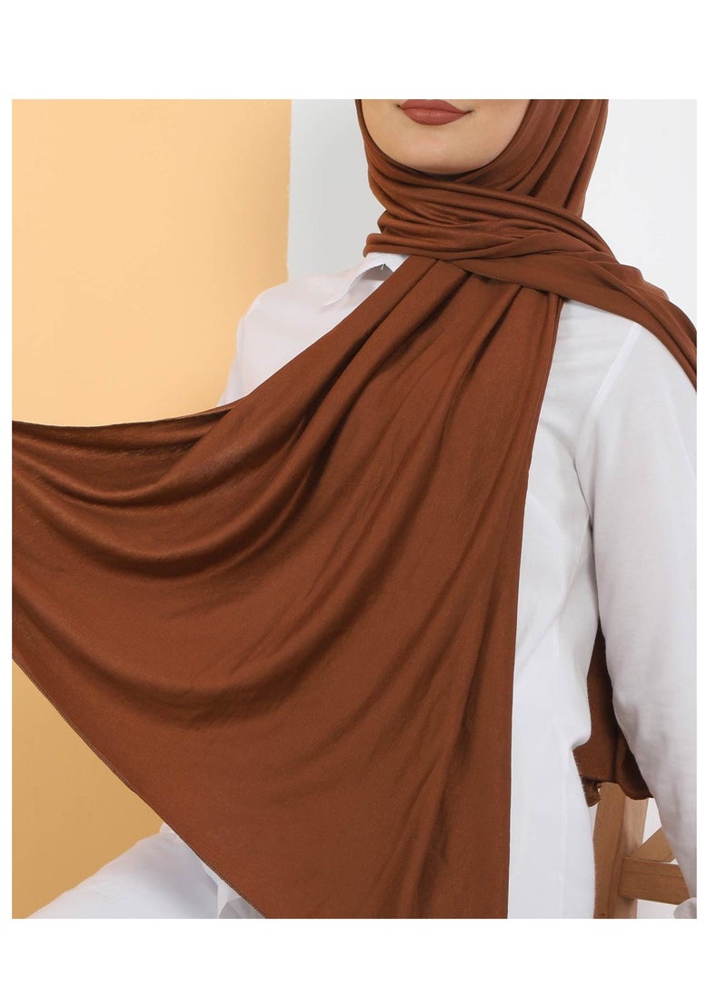 Generic - Modern modal hijab, size 200x55 cm, brown - Image 1