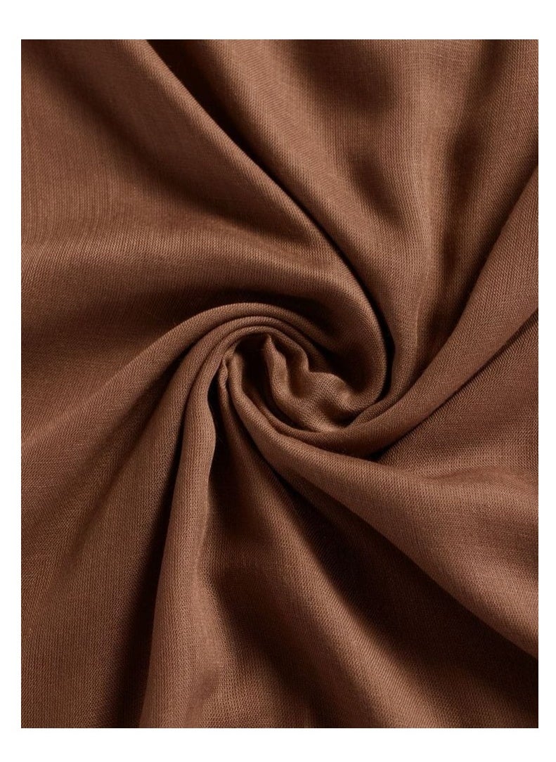 Generic - Modern modal hijab, size 200x55 cm, brown - Image 1