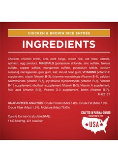 Purina ONE Classic Ground Chicken And Brown Rice, And Beef And Brown Rice Entrees Wet Dog Food Variety Pack  (Pack Of 6) 13 Oz. Cans  - Image 5
