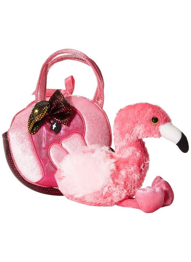 Aurora World 7" Fabulous Flamingo Pet Carrier  - Image 1