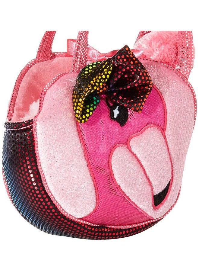 Aurora World 7" Fabulous Flamingo Pet Carrier  - Image 4