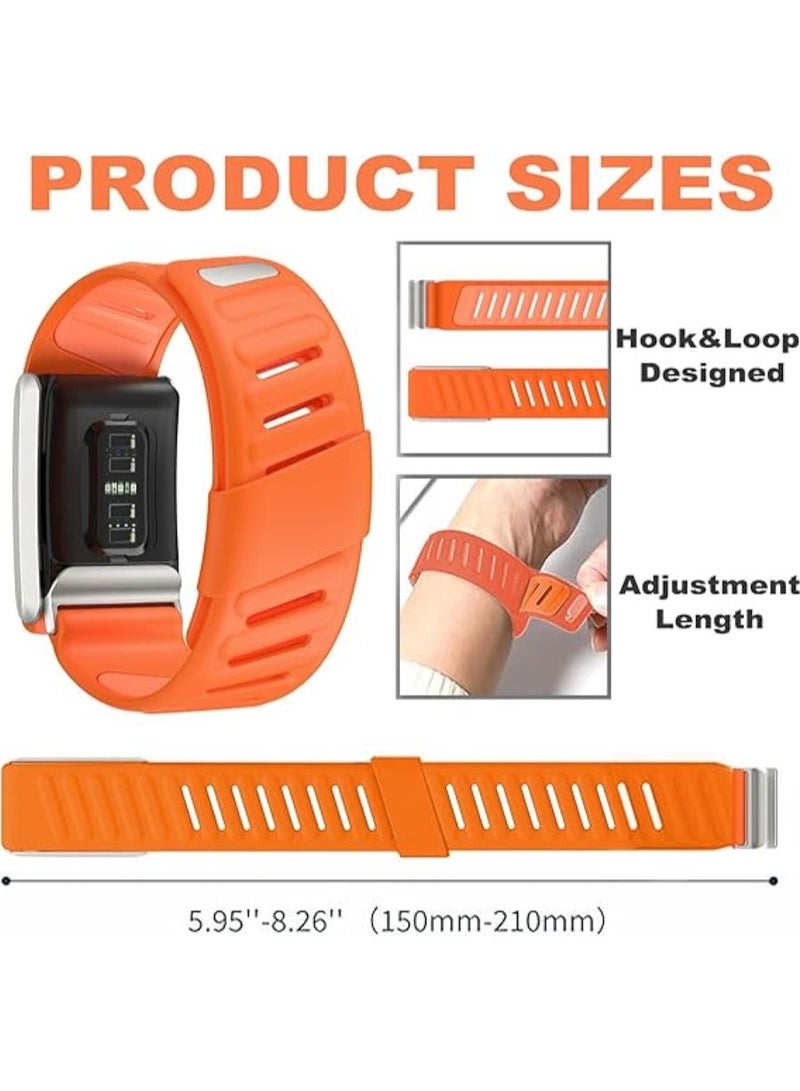 Silicone Wristband Compatible with Whoop 4.0 Band, Comfort Durable Soft Adjustable Silicone Sports Loop Strap for Men & Women, with U Shapped Connector - Image 2
