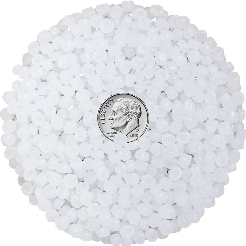 Poly Beads 5 LBS Plastic Pellets for Filling Stuffing Weighted Blankets Vests Reborn Dolls Stuffed Animals Draft Stoppers Machine Washable Dryable Made in USA