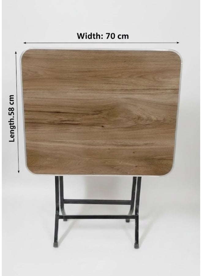 Table 70x58 Assorted Color melamine wood steel body and aluminum frame pliable and easily stored - Image 3