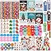 Atonofun 242 Pcs Christmas Party Favors Christmas School Stationery Set Xmas Classrooms Reward Prizes for Kids Notebooks Stickers Stamps Rulers Pencils Sharpener Erasers for Goodie Bag Fillers - Image 2