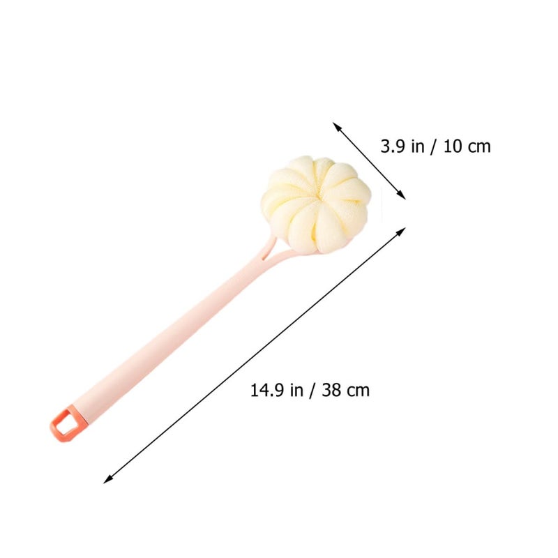 Long Handle Dual Sided Back Scrubber Bath Brush With Soft Nylon Bristles For Exfoliating - Image 3