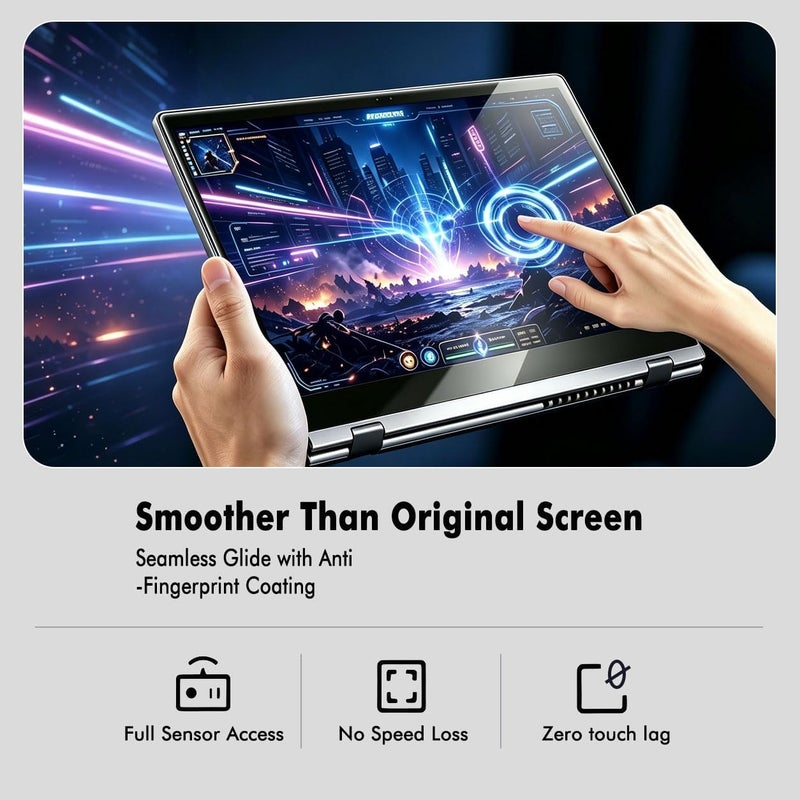 حزمة من قطعتين واقي شاشة لابتوب 17.3 بوصة لأجهزة HP/Dell/Asus/Samsung/Lenovo/Acer/MSI/Sony/LG/Razer Blade/Alienware مقاس 17.3 بوصة (بنسبة 16:9)، درع شفاف عالي الوضوح مضاد للخدش - Image 5