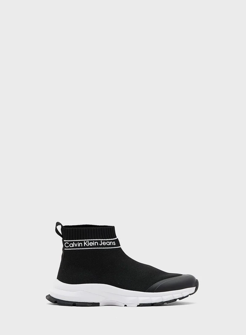 Calvin Klein Jeans Youth High Top Slip On Sneakers