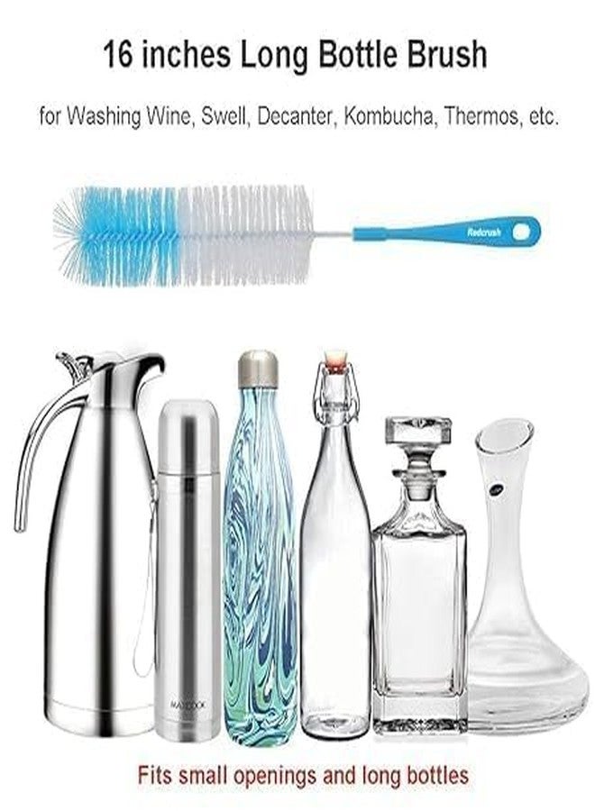 SAFE CHOICE Long Bottle Cleaning Brush of Nylon 43" Extra Long Extra Wide Cleaner for Washing Decanter, Thermos, Water Bottle Brush Washer, Pack of 2 - Image 4