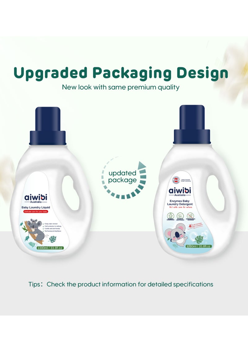 aiwibi Baby cloth wash laundry detergent liquid 1000ml - Image 4