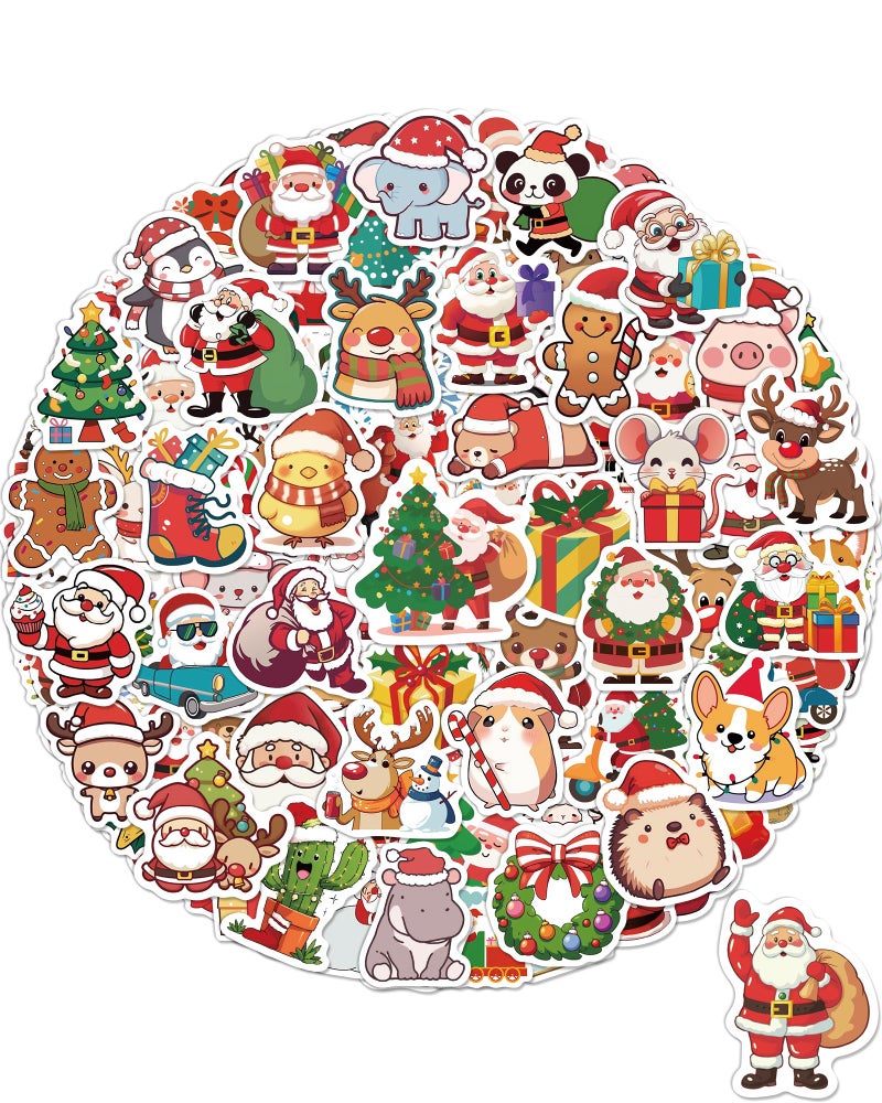Benresive 300 Pcs Christmas Stickers for Kids Bulk Christmas Crafts Party Favors Goody Bag Stuffers Waterproof Vinyl Laptop Water Bottle Stickers - Image 2