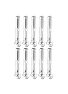Wenkoni Wenkoni Ice Tongs,Sugar Cubes Tongs 6.9"SUS 304 Stainless Steel Small Serving Tongs Appetizers Tongs Kitchen Tongs for Tea Party Coffee Bar Kitchen 10pcs Set.  - Image 1