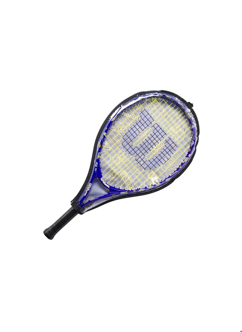 Wilson Minions 3.0 Junior 19 Tennis Racket Junior Beginners - Blue/ Yellow - Image 2