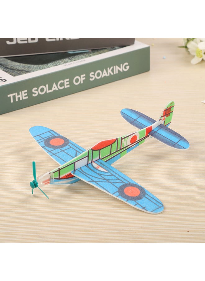 Generic - Hand Throwing Swing Gliding Small Plane DIY Puzzle Technology Small Making Toy Assembly Foam Model-Color:Color Mix - Image 1