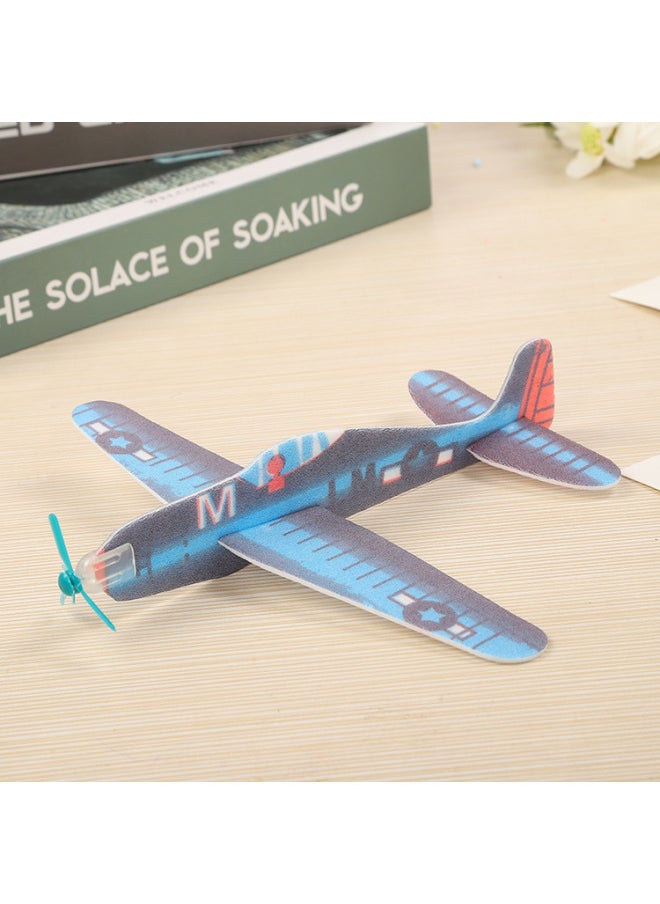 Generic - Hand Throwing Swing Gliding Small Plane DIY Puzzle Technology Small Making Toy Assembly Foam Model-Color:Color Mix - Image 1