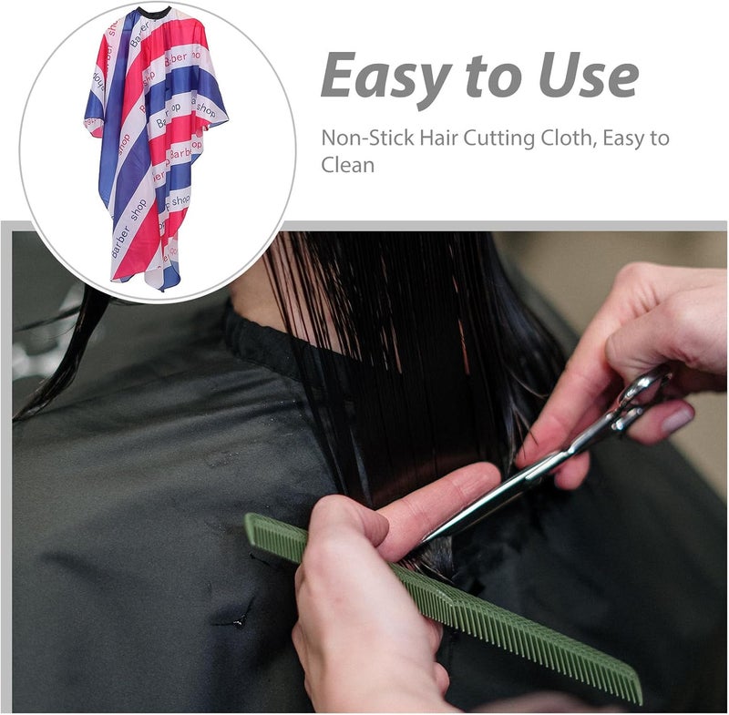 Hair Cutting Cape for Hair Stylist Reusable Washable Barber Cape with Stripe Pattern Suitable for Home and Professional Barber Use - Image 3