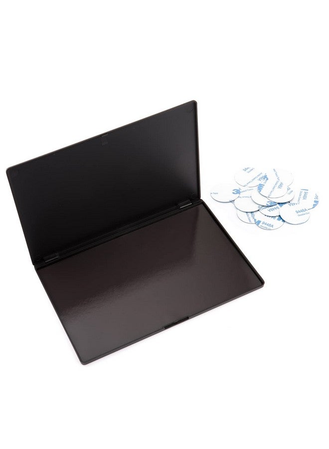 Allwon لوحة مكياج ظلال عيون بلاستيكية كبيرة فارغة مغناطيسية مع 15 قطعة ملصقات معدنية لاصقة لظلال العيون والروج وبلاشر وبودرة - Image 2