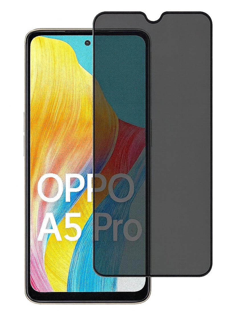 Original Privacy Screen Protector for OPPO A5 PRO– Anti-Static Tempered Glass with ESD Privacy, 9H Hardness, Anti-Peep, Dust-Proof, Super Smooth Touch - Image 1