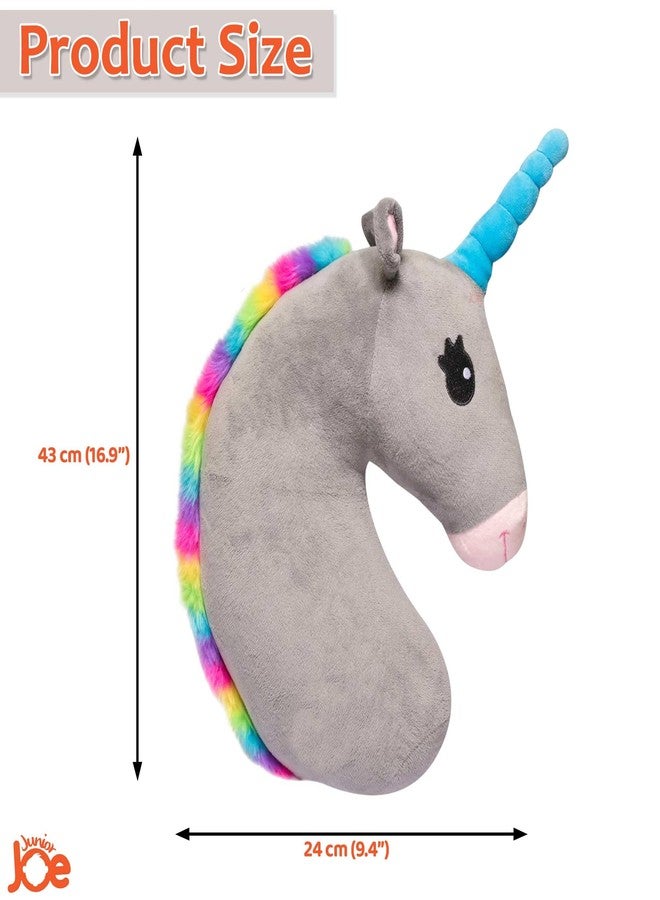 JUNIOR JOE Soft Velvet Car Seat Belt Pillow For Kids|Travel Neck Pillow With Cushion|Cute Cartoon Vehicle Shoulder Pads For Children|(Style-12),1 Count,Multicolor - Image 2