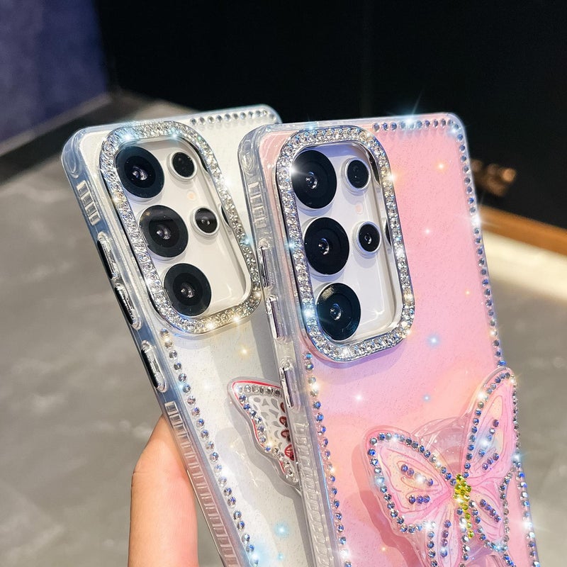 إيروريكس جراب هاتف Samsung Galaxy A36 5G بحامل ماسي لامع (شفاف) - Image 4