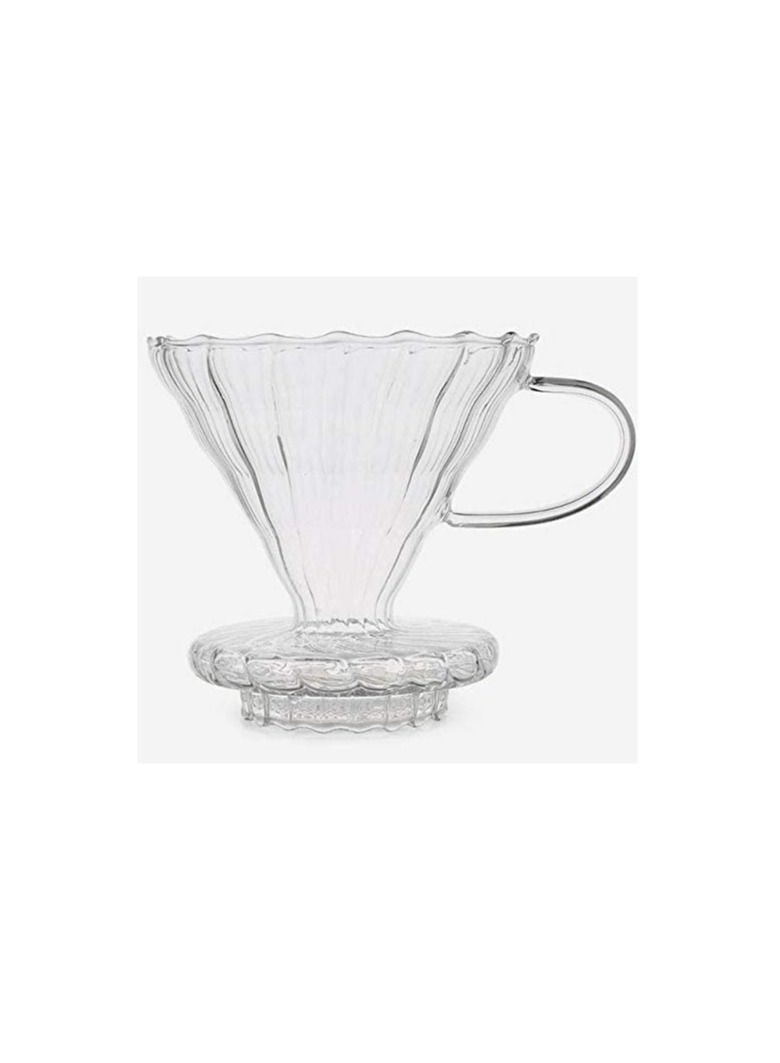 هومستر قمع ترشيح وتقطير القهوة المختصة وعاء فلتر جهاز تقطير بطريقة V60 مصنوع من الزجاج مقاس 02 مناسب 1 الى 4 كوب - Image 5