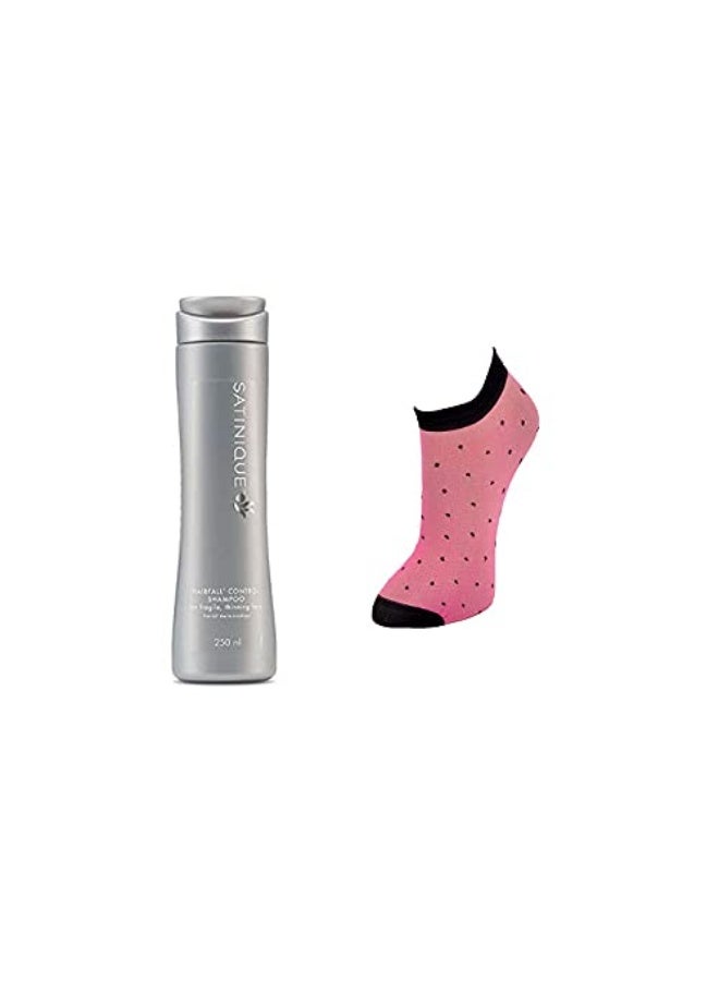 Nutrilite Amway - satinique hairfall control shampoo - 250 ml and thin socks [free size] [Assorted Colors] - Image 3