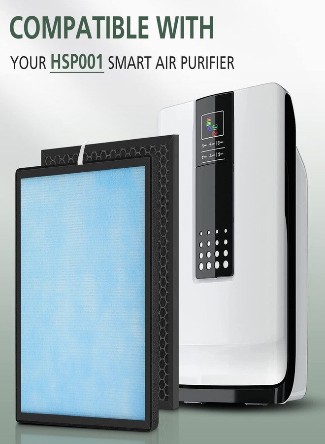 isinlive Filter Replacements for HSP001 Smart Air Purifier, 4 Stage Filtration of Fine Pre-Filter, Activated Carbon, Cold Catalyst and Efficient - Image 2