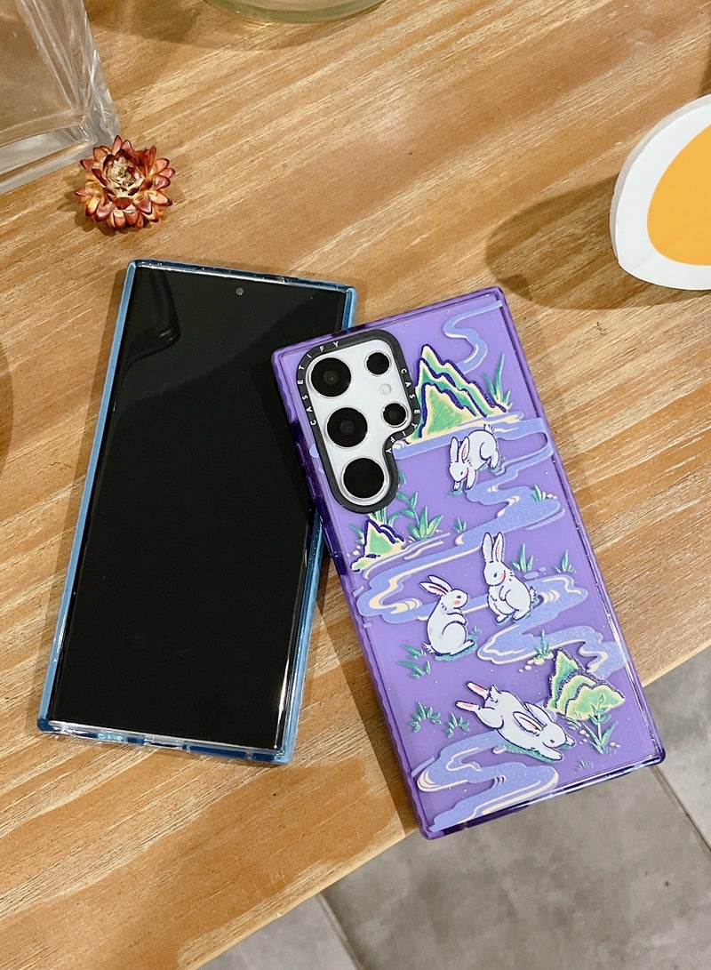 Casetify Samsung Galaxy S23 Ultra - Traditional Trendy Bunny Glitter Case - Image 3