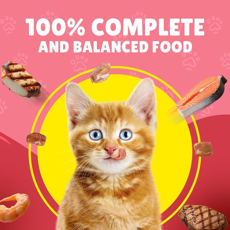 Friskies Kitten Chicken Chunks In Gravy Wet Cat Food Pouch, 26 X 85 G, Yellow - Image 3
