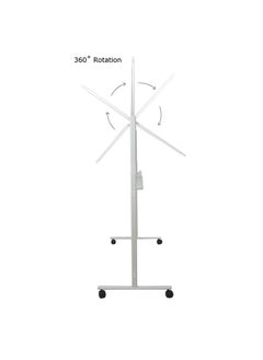 Generic Mobile Dry Erase Whiteboard Rotating White Board with Wheels and Stand 90X60 cm Double Sided Wall Mountable Dry Erase Board with Accessories Set  - Image 4