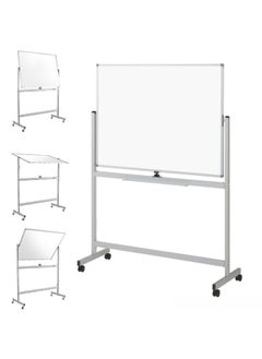 Generic Mobile Dry Erase Whiteboard Rotating White Board with Wheels and Stand 90X60 cm Double Sided Wall Mountable Dry Erase Board with Accessories Set  - Image 5