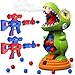 BAODLON Dinosaur Shooting Toys for Boys 4 5 6 7 8 Years Old Movable Electronic Scoring Target Game with 2 Toy Gun Spray Light Sound 24 Foam Balls Christmas Birthday Gift for Kids 35 57 - Image 2