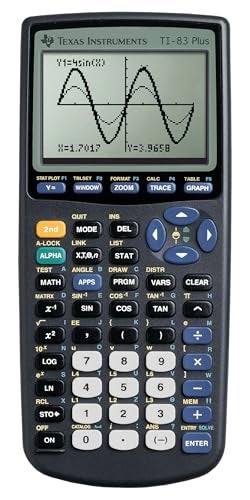 Texas Instruments TI83 Plus Graphing Calculator Gray Standard - Image 1