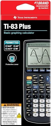 Texas Instruments TI83 Plus Graphing Calculator Gray Standard - Image 3