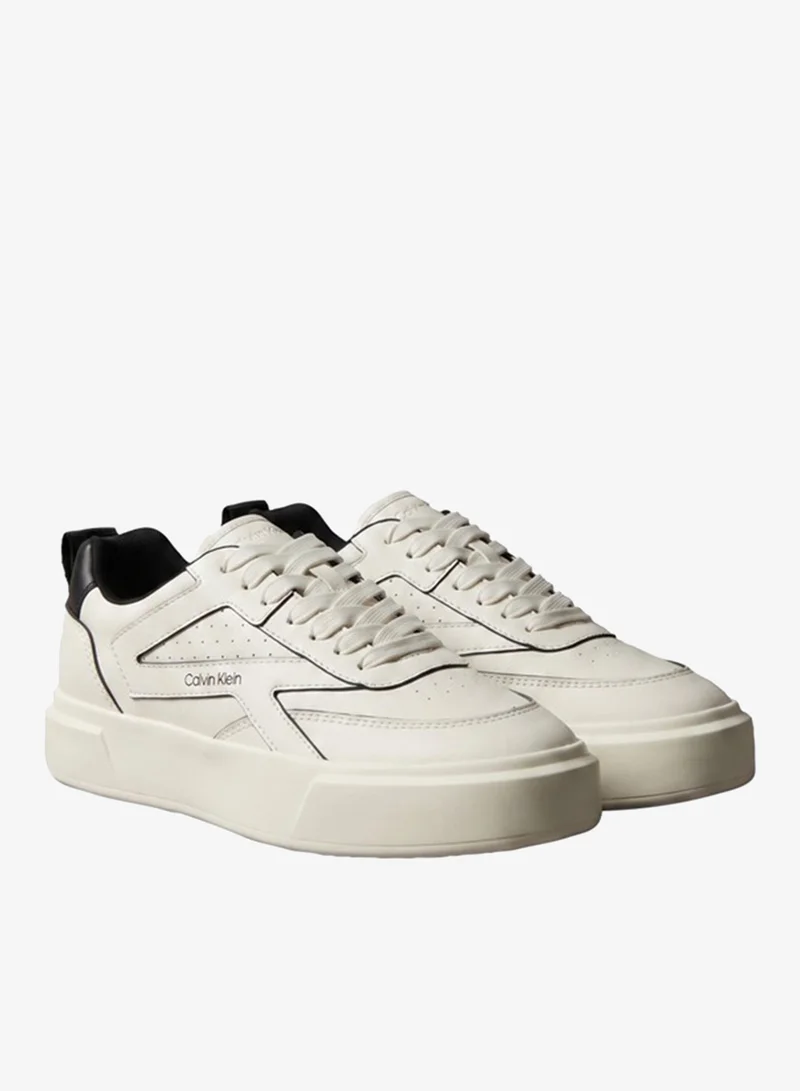 Calvin Klein  Leather Signature Trainers for Women | Best Price UAE