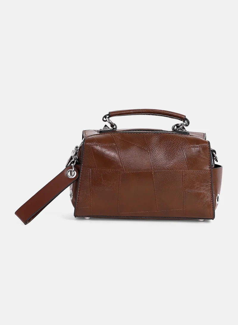 Haute Sauce Women's The Clairemont Hand Bag - Chocolate Brown