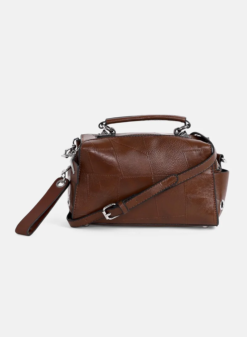 Haute Sauce Women's The Clairemont Hand Bag - Chocolate Brown