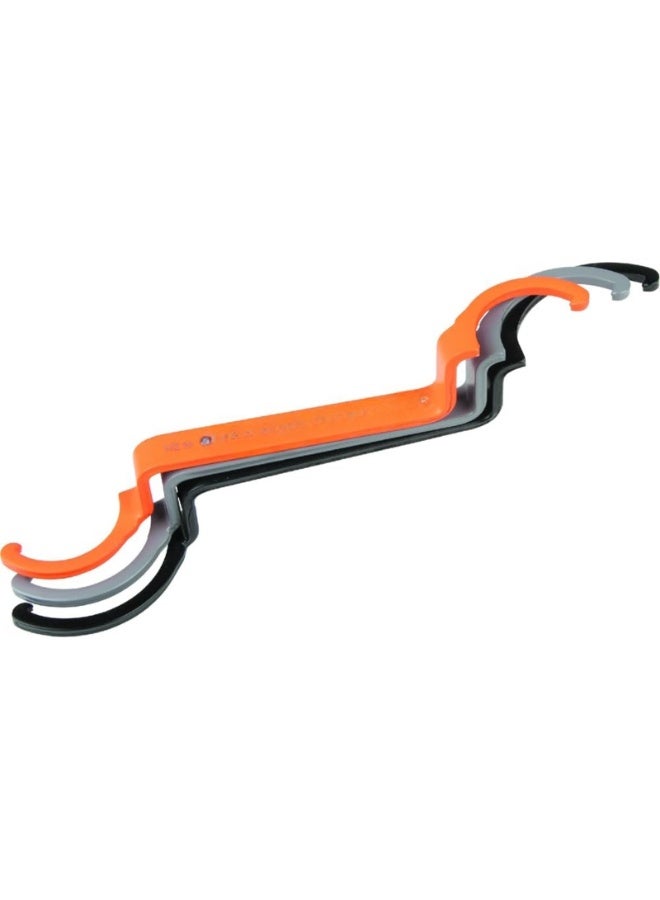 Conduit Lockout Wrench Set, Tighten and Loosen Locknuts in Tight Spaces, 1/2, 3/4 and 1-Inch, Offset Bends  - Image 1
