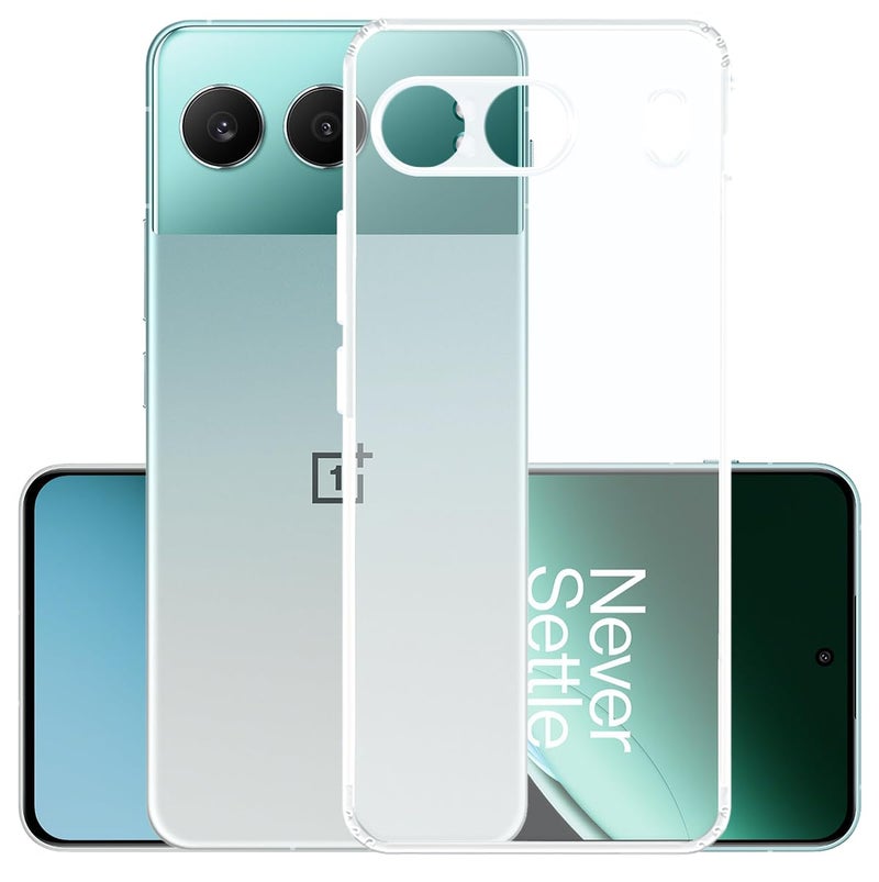 YOFO Back Cover for OnePlus Nord 4 (5G) (Flexible|Silicone|Transparent|Full Camera Protection|Dust Plug) - Image 1