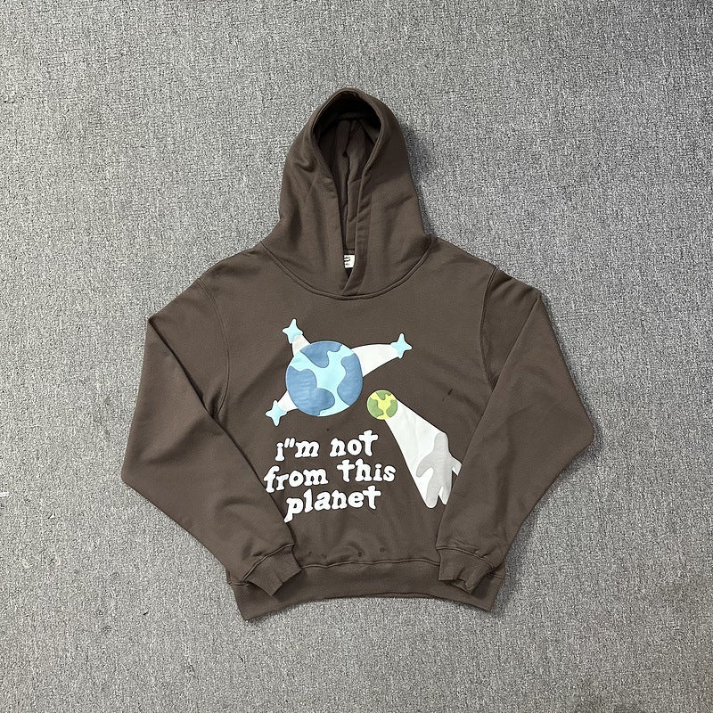 Broken Planet Foam Letter Hoodie Set Unisex p320  - Image 3