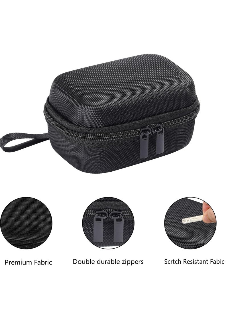 Lecran CCD digital camera bag, can store SD card, spare battery, etc., suitable for CCD digital camera, travel portable cute  camera bag (black) - Image 4