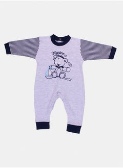 Papillon Bear and boat striped jumpsuit 