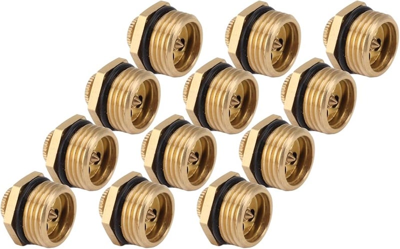 فوهات رش من النحاس الأصفر 20 قطعة 12 بوصة للحديقة وإزالة الغبار والتبريد - Image 3