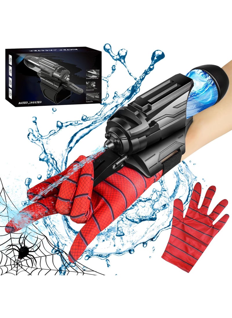 Chillspace Spider Water Gun Toy for Kids, Spider Superhero Wrist Squirt Gun, Outdoor Water Squirt Gun Toys for Kids, Spider Hero Water Sprayer Toy with Glove, Summer Party Swimming Pool Beach Outdoor Water Fighting Toys for Kids  - Image 1