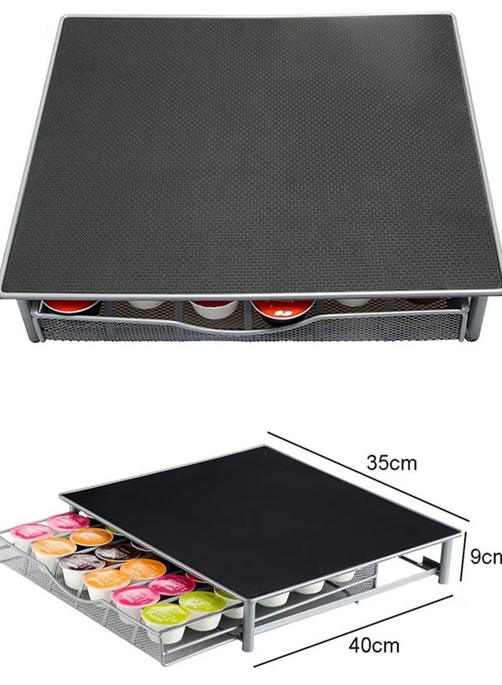 BLOOMING TIME 36 capsule capacity coffee capsule storage drawer rack, coffee capsule rack box countertop  - Image 2