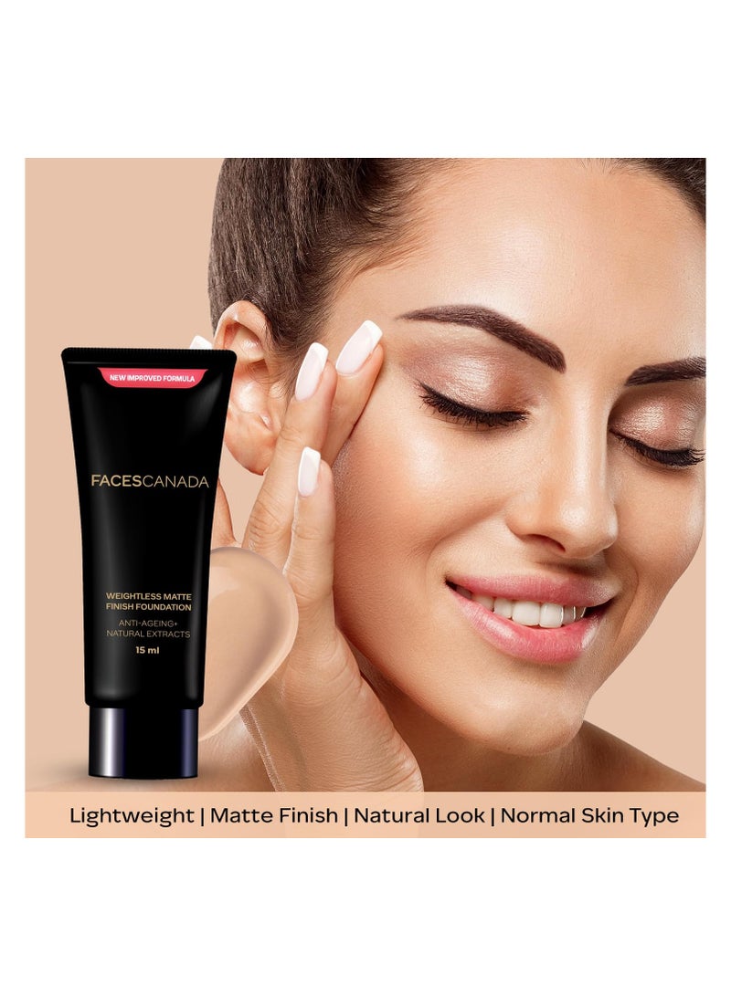 Facescanada كريم أساس فيسيز كندا خفيف الوزن وغير لامع طبيعي 02 18 مل؛ ملمس ناعم للغاية وقابل للمزج؛ لمسة نهائية طبيعية غير لامعة؛ مكافحة الشيخوخة. مستخلص العنب وزبدة الشيا وزيت بذور الزيتون المخصب - Image 4